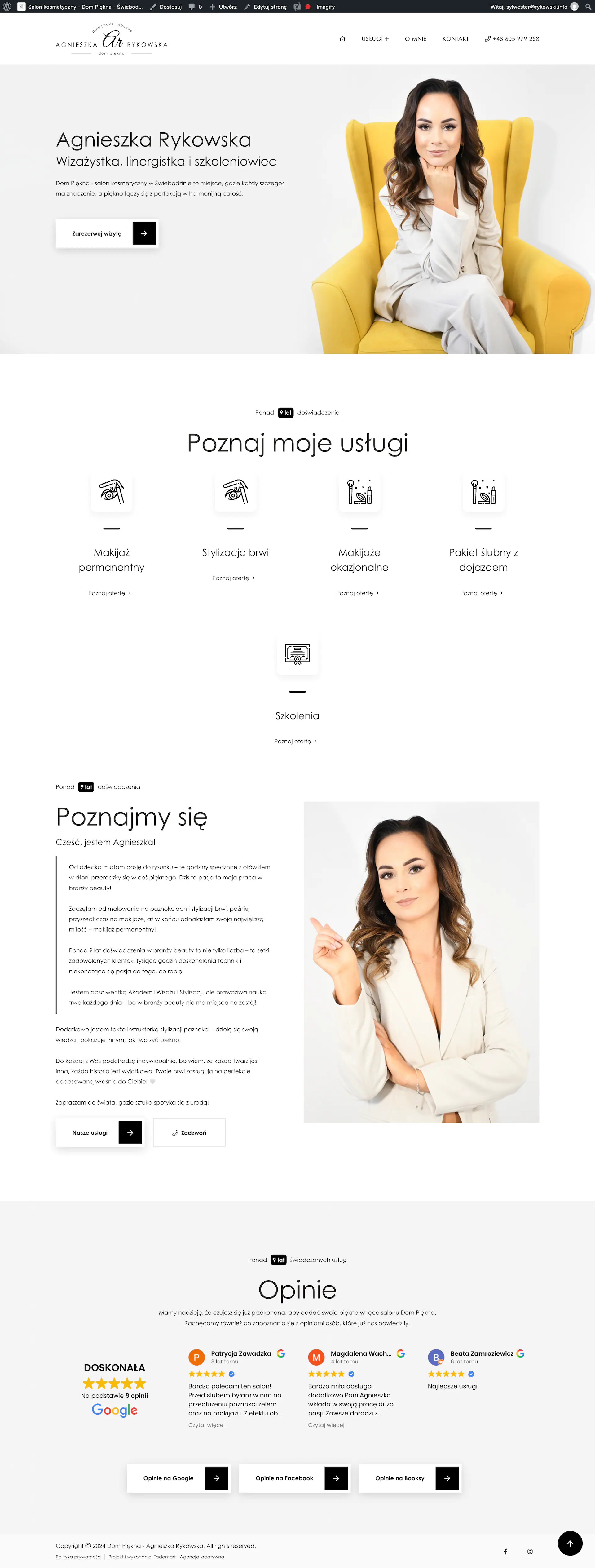 Zrzut strony dom-piekna.com - realizacja Dom Piękna