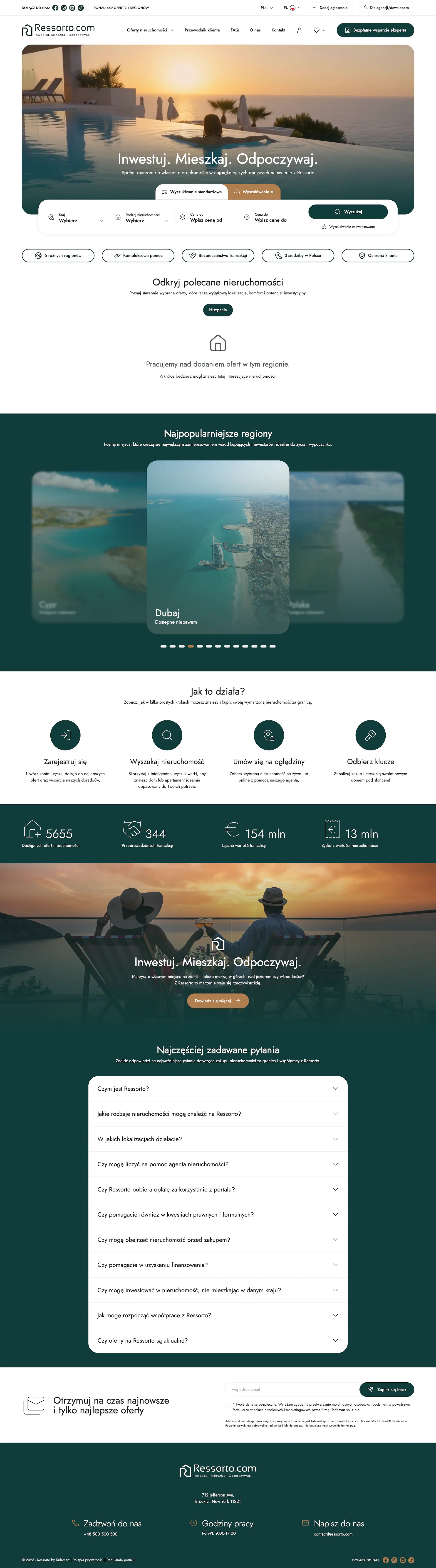 Zrzut strony ressorto.com - realizacja Ressorto